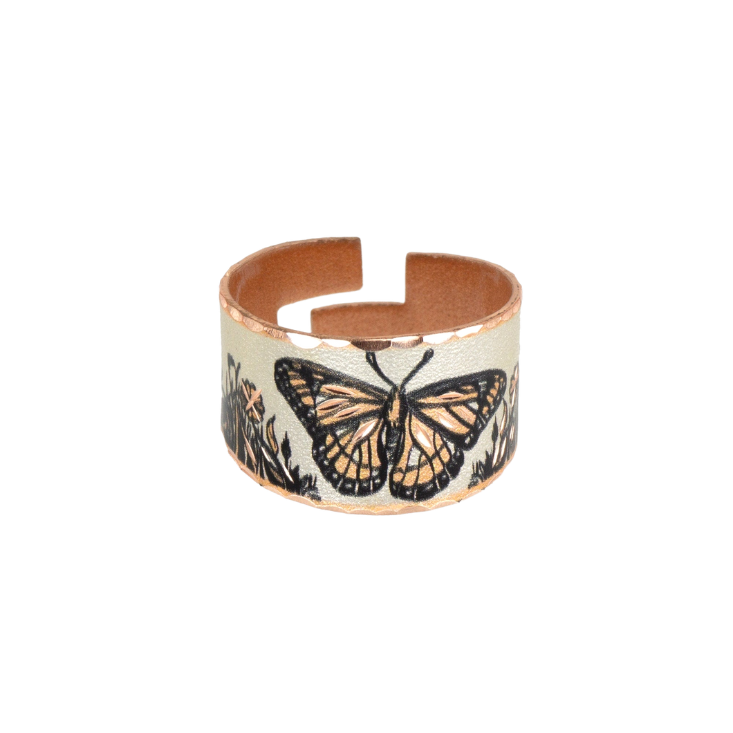 Copper Art Ring - Butterfly - UrbanroseNYC