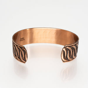 Solid Copper Cuff - Interlocking Circles - UrbanroseNYC