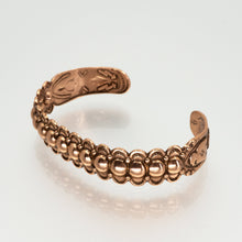 Load image into Gallery viewer, Solid Copper Beaded Cuff - UrbanroseNYC
