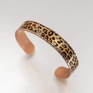 Copper Art Bracelet - Leopard Print