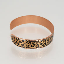 Load image into Gallery viewer, Copper Art Bracelet - Leopard Print
