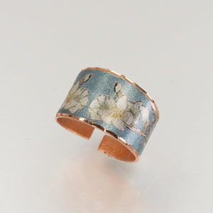 Copper Art Ring - Van Gogh Almond Blossoms