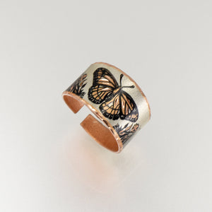 Copper Art Ring - Butterfly - UrbanroseNYC