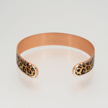 Load image into Gallery viewer, Copper Art Bracelet - Leopard Print
