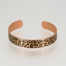 Load image into Gallery viewer, Copper Art Bracelet - Leopard Print
