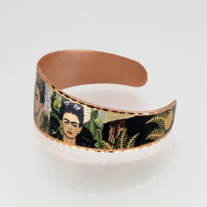 Copper Art Bracelet - Frida Kahlo