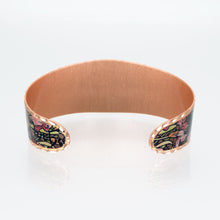 Load image into Gallery viewer, Copper Art Cuff - Alphonse Mucha Amethyst
