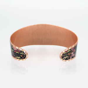 Copper Art Cuff - Alphonse Mucha Amethyst - UrbanroseNYC