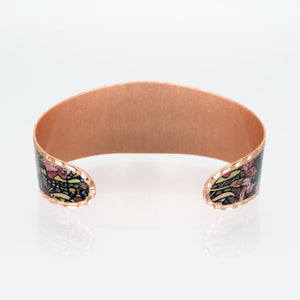 Copper Art Cuff - Alphonse Mucha Amethyst