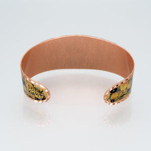 Copper Art Cuff - Gustav Klimt Freya's Tears