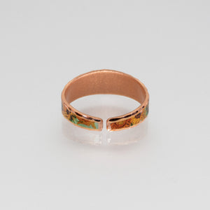 Copper Art Ring - Van Gogh Sunflowers - UrbanroseNYC