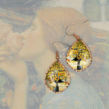 Load image into Gallery viewer, Copper Art Earrings - Van Gogh Mulberry Tree
