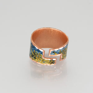 Copper Art Ring - Van Gogh Mulberry Tree