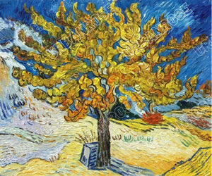 Copper Art Earrings - Van Gogh Mulberry Tree