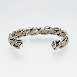 Men's & Women's Heavy Twisted Wire Copper-Nickel Bracelet - UrbanroseNYC