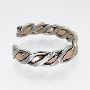 Men's & Women's Heavy Twisted Wire Copper-Nickel Bracelet - UrbanroseNYC