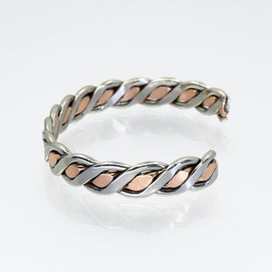 Men's & Women's Heavy Twisted Wire Copper-Nickel Bracelet - UrbanroseNYC
