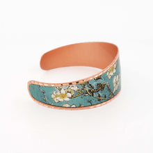 Load image into Gallery viewer, Copper Art Bracelet - Van Gogh Almond Blossoms
