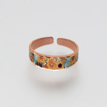 Load image into Gallery viewer, Copper Art Ring - Van Gogh Sunflowers - UrbanroseNYC
