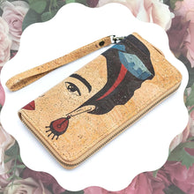 Load image into Gallery viewer, Portuguese Cork Wallet - Frida Kahlo UrbanroseNYC
