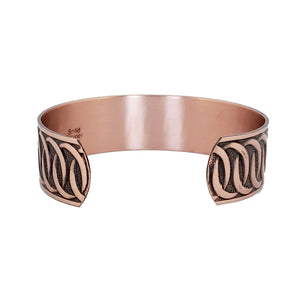 Solid Copper Cuff - Interlocking Circles - UrbanroseNYC