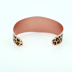 Copper Art Bracelet - Leopard Print