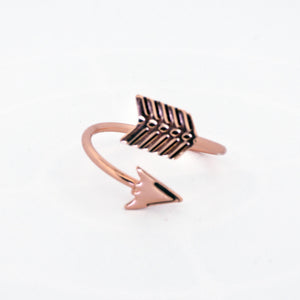 Solid Copper Arrow Ring - UrbanroseNYC