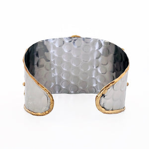 Mixed Metal Cuff Bracelet - Lazurite - UrbanroseNYC