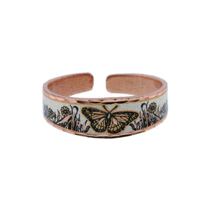 Copper Art Ring - Butterfly - UrbanroseNYC