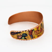 Load image into Gallery viewer, Copper Art Bracelet - Gustav Klimt Lady With a Fan
