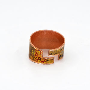 Copper Art Ring  - Gustav Klimt Adele Bloch Bauer