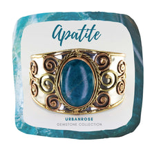 Load image into Gallery viewer, Mixed Metal Cuff Bracelet - Apatite - UrbanroseNYC
