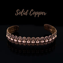 Load image into Gallery viewer, Solid Copper Beaded Cuff - UrbanroseNYC
