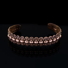 Load image into Gallery viewer, Solid Copper Beaded Cuff - UrbanroseNYC
