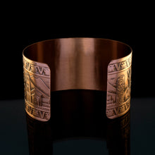 Load image into Gallery viewer, Solid Copper Cuff - Mexican Motif - UrbanroseNYC
