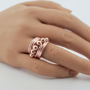 Copper Wire Ring - Style 6 UrbanroseNYC