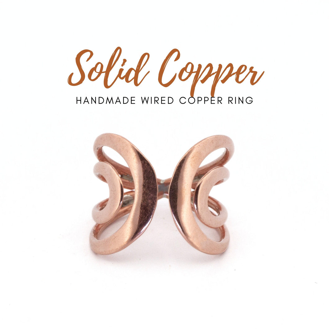 Copper Wire Ring - Style 4 UrbanroseNYC