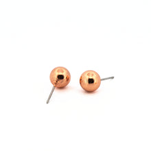 Load image into Gallery viewer, Copper Ball Stud Earrings - UrbanroseNYC
