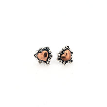 Load image into Gallery viewer, Copper &amp; Sterling Silver Stud Earrings UrbanroseNYC
