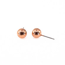 Load image into Gallery viewer, Copper Ball Stud Earrings - UrbanroseNYC
