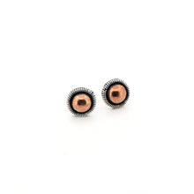 Load image into Gallery viewer, Copper &amp; Sterling Silver Stud Earrings UrbanroseNYC
