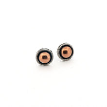 Load image into Gallery viewer, Copper &amp; Sterling Silver Stud Earrings UrbanroseNYC
