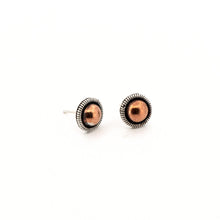 Load image into Gallery viewer, Copper &amp; Sterling Silver Stud Earrings UrbanroseNYC
