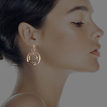 Load image into Gallery viewer, Solid Copper Circle Earrings - UrbanroseNYC
