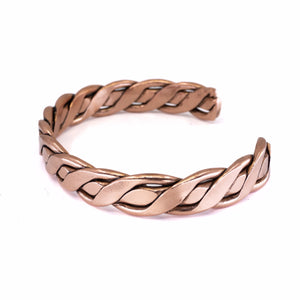 Men's Extra Large Twisted Wire Copper Bracelet - UrbanroseNYC