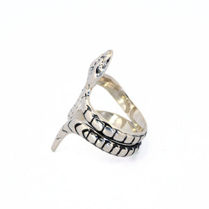 Taxco Sterling Silver Snake Ring - UrbanroseNYC