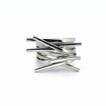 Load image into Gallery viewer, Taxco Sterling Silver Modernist Ring - Style 7 - UrbanroseNYC
