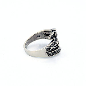 Taxco Sterling Silver Buckle Ring - UrbanroseNYC