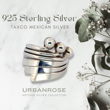 Load image into Gallery viewer, Taxco Sterling Silver Modernist Ring - Style 10 - UrbanroseNYC
