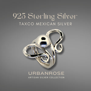Taxco Sterling Silver Modernist Ring - Style 4 - UrbanroseNYC